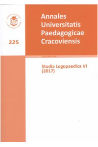Annales Universitatis Paedagogicae Cracoviensis. Tom 225. Studia Logopaedica VI - okładka książki